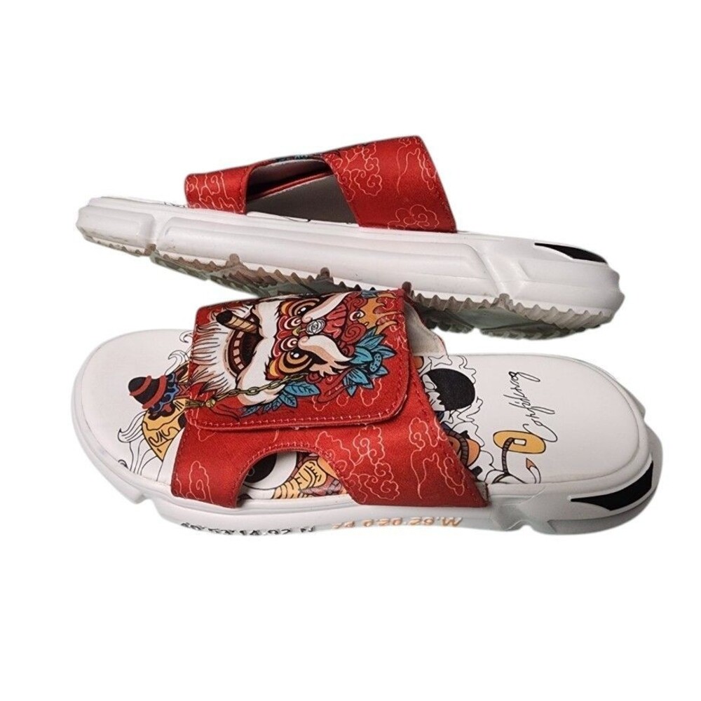 Ngouxm Unisex Dragon Japanese EVA slide Sandal W9.5 M8 - Picture 6 of 8